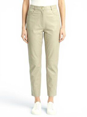 Lew Magram Vintage 80s Ivory Vanilla Leather Pants NWT New Dead Stock Retro 8